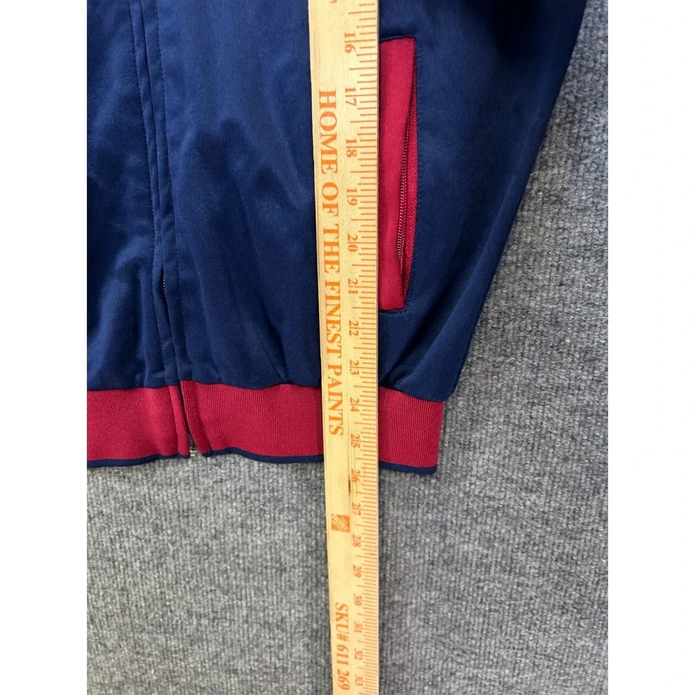 FC Barcelona Barca Track Jacket Men Navy Red Full Zip Crest Barca Sports - Small